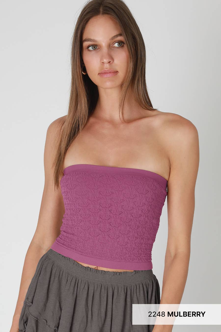 Floral Lace Tube Top