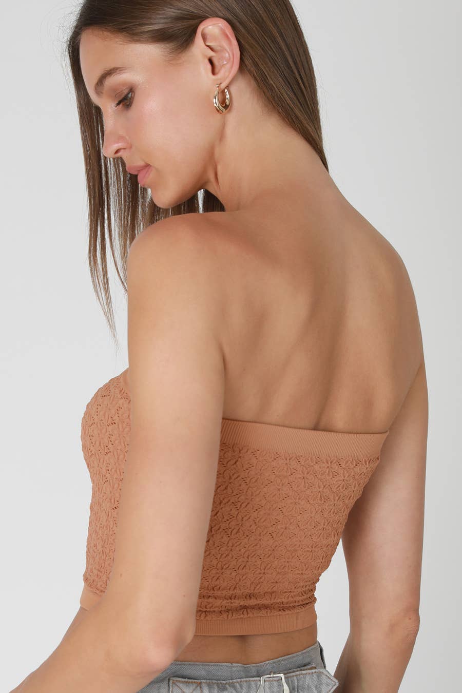 Floral Lace Tube Top