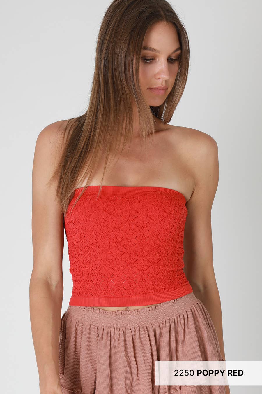 Floral Lace Tube Top
