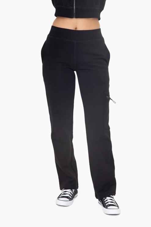Fleece Cargo Pant in Black