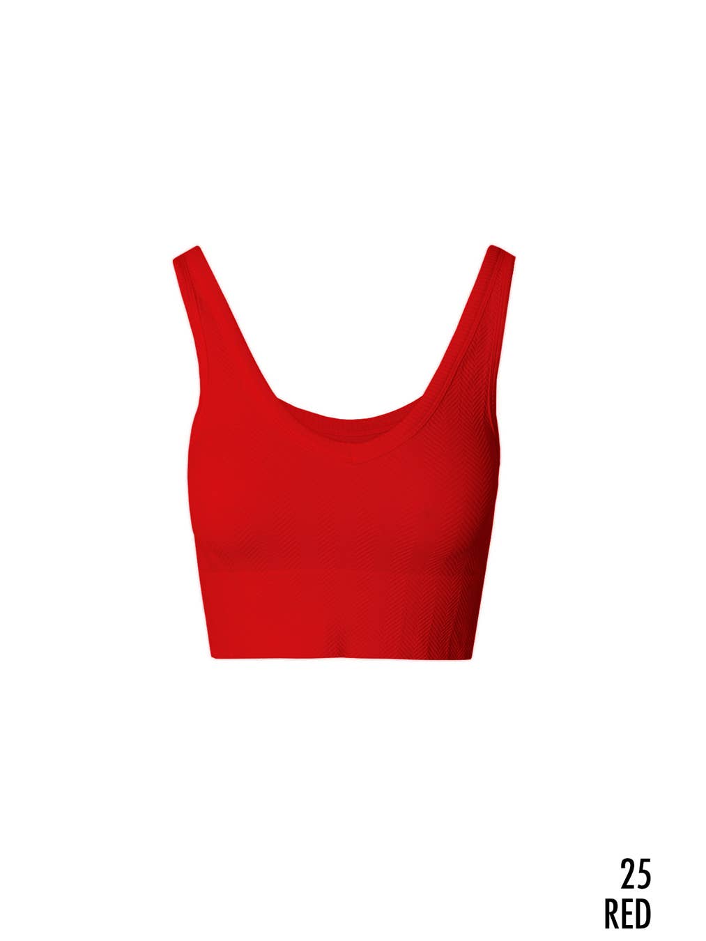 Reversible Herringbone Crop Top