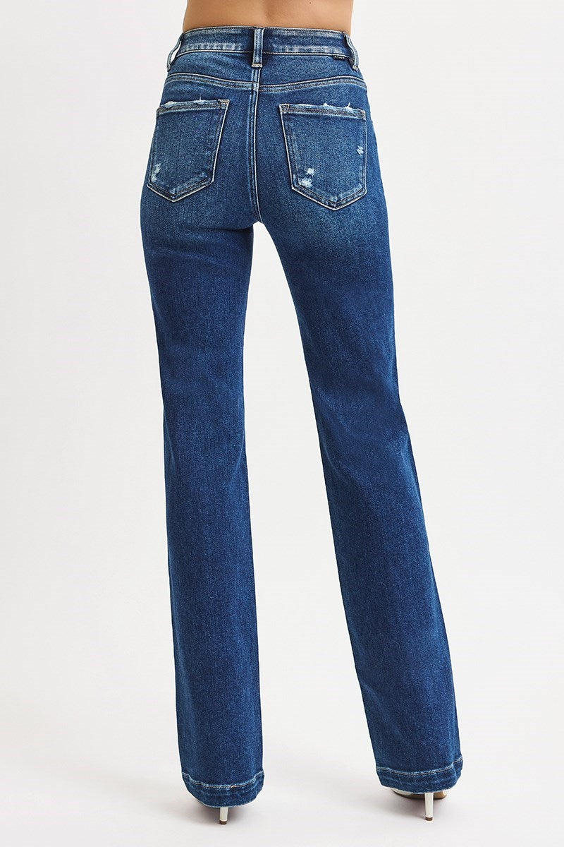 TUMMY CONTROL HIGH RISE STRAIGHT JEANS