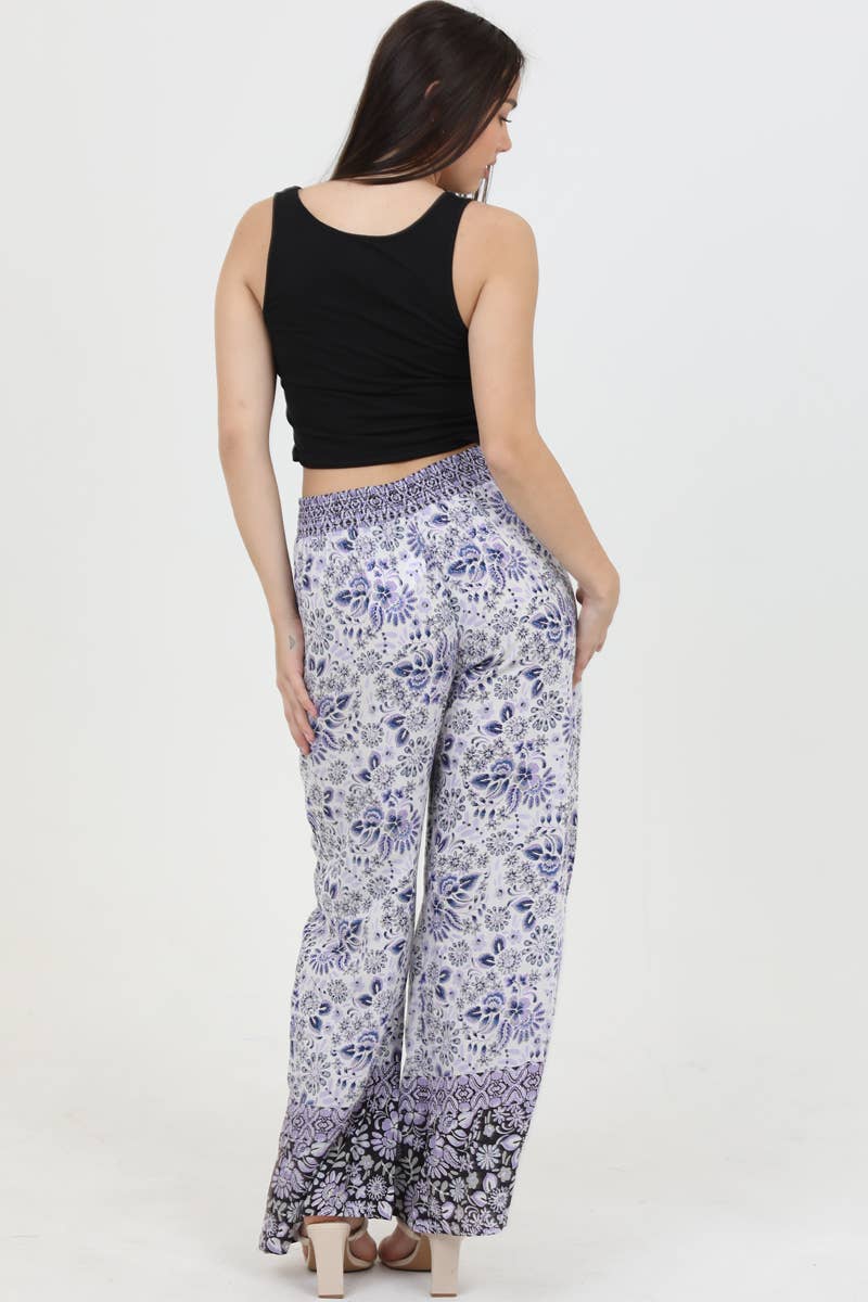 TIE WAIST WIDE LEG PANTS