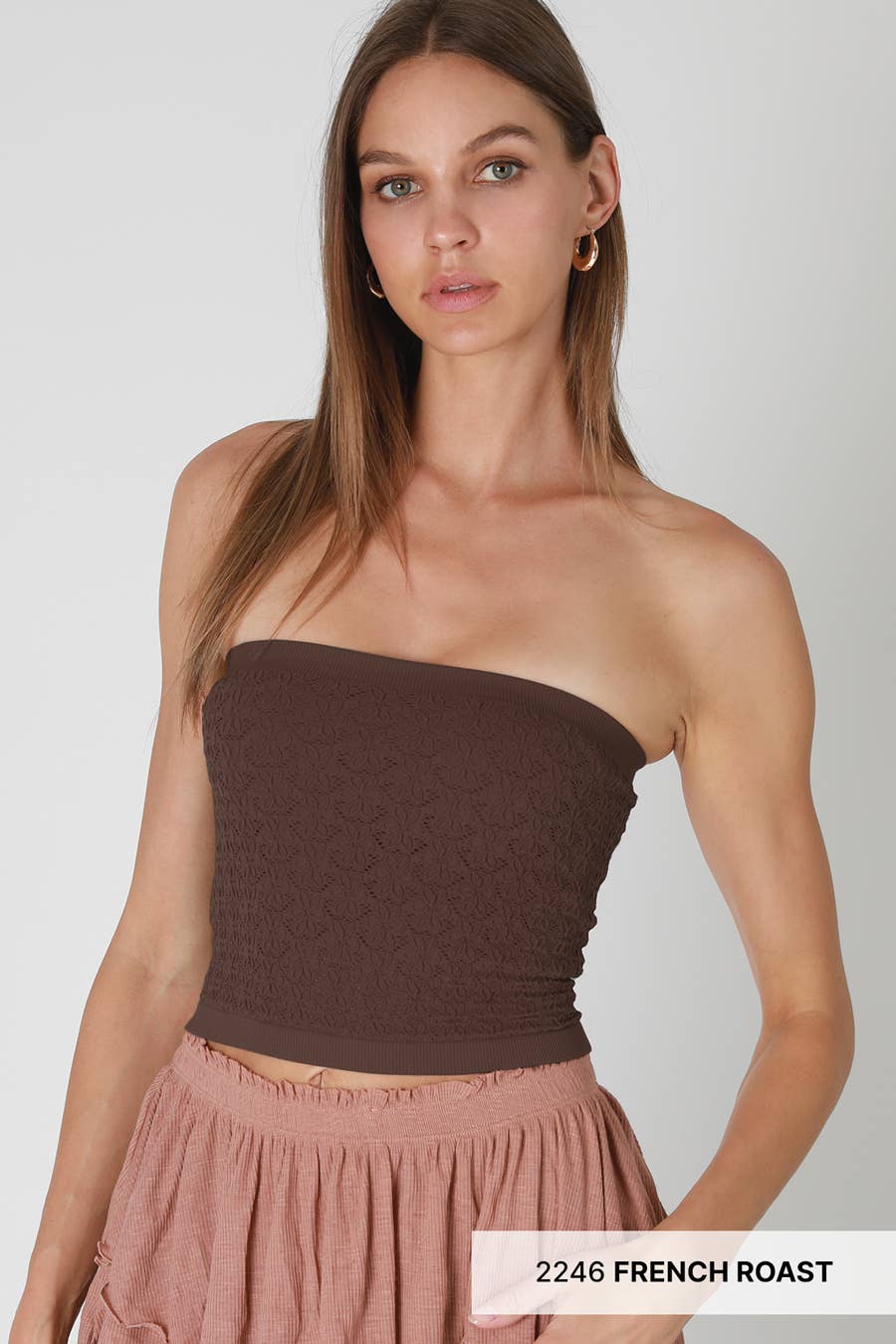 Floral Lace Tube Top
