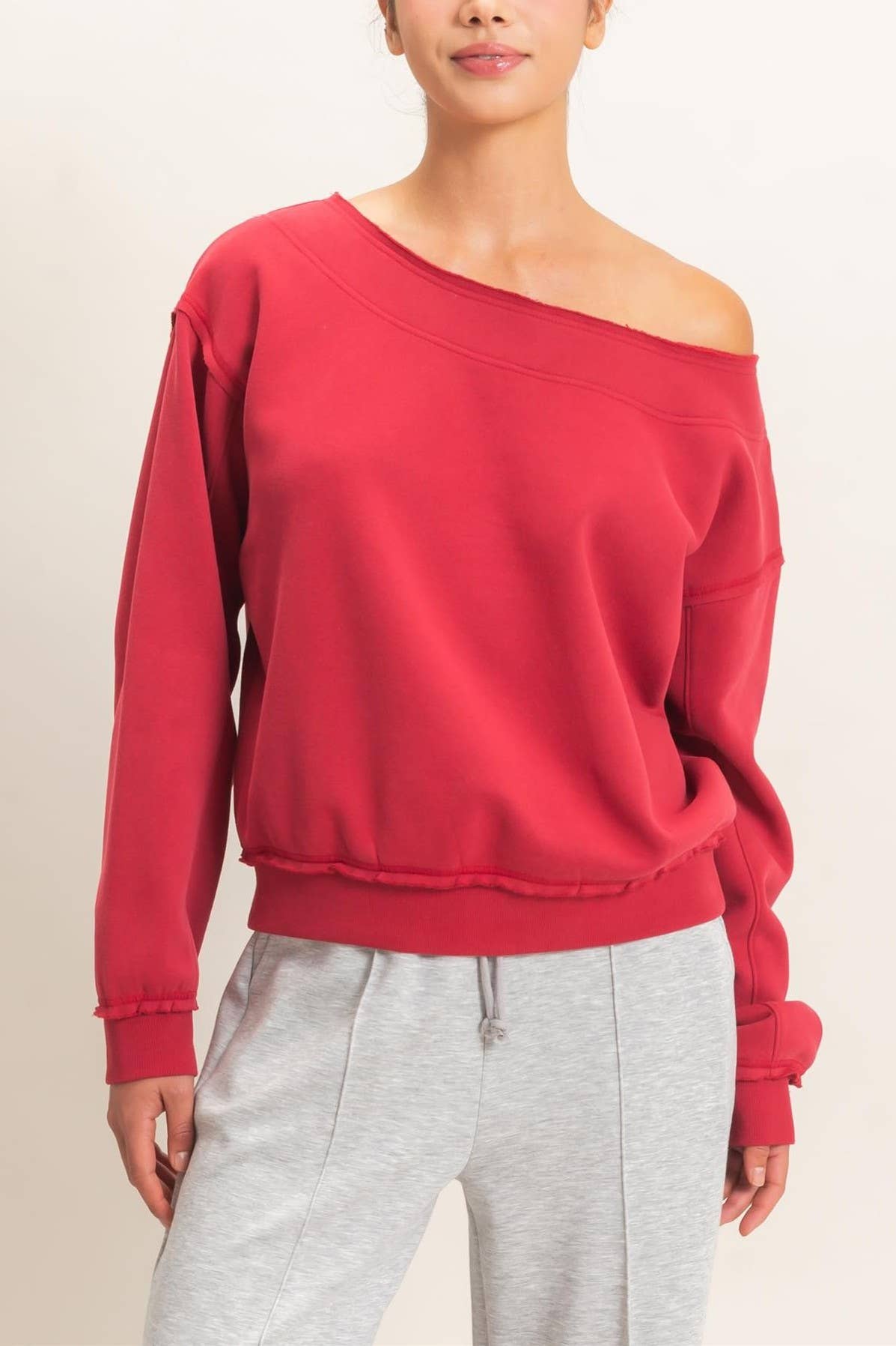 Off Shoulder Sweatshirt