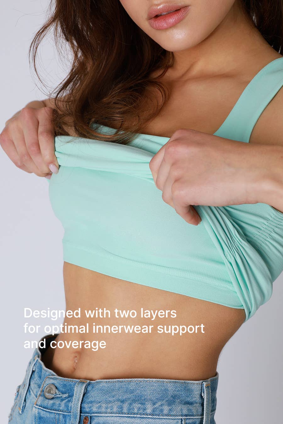 Clean Line Square Shirred Top