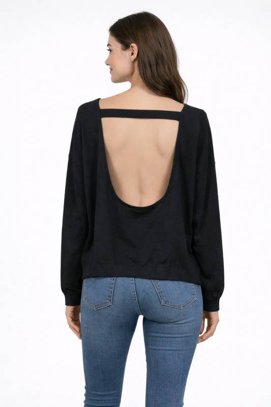 Open Back Sweater