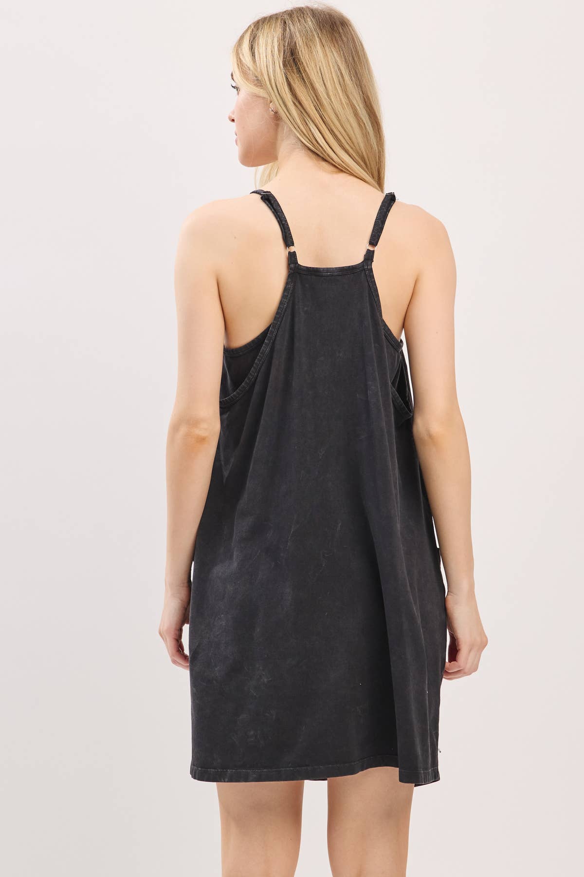 Cotton Cami Mini Dress with Romper Lining