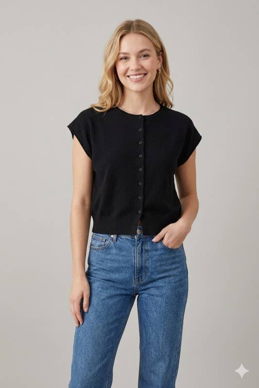 Chic Cropped Cardigan