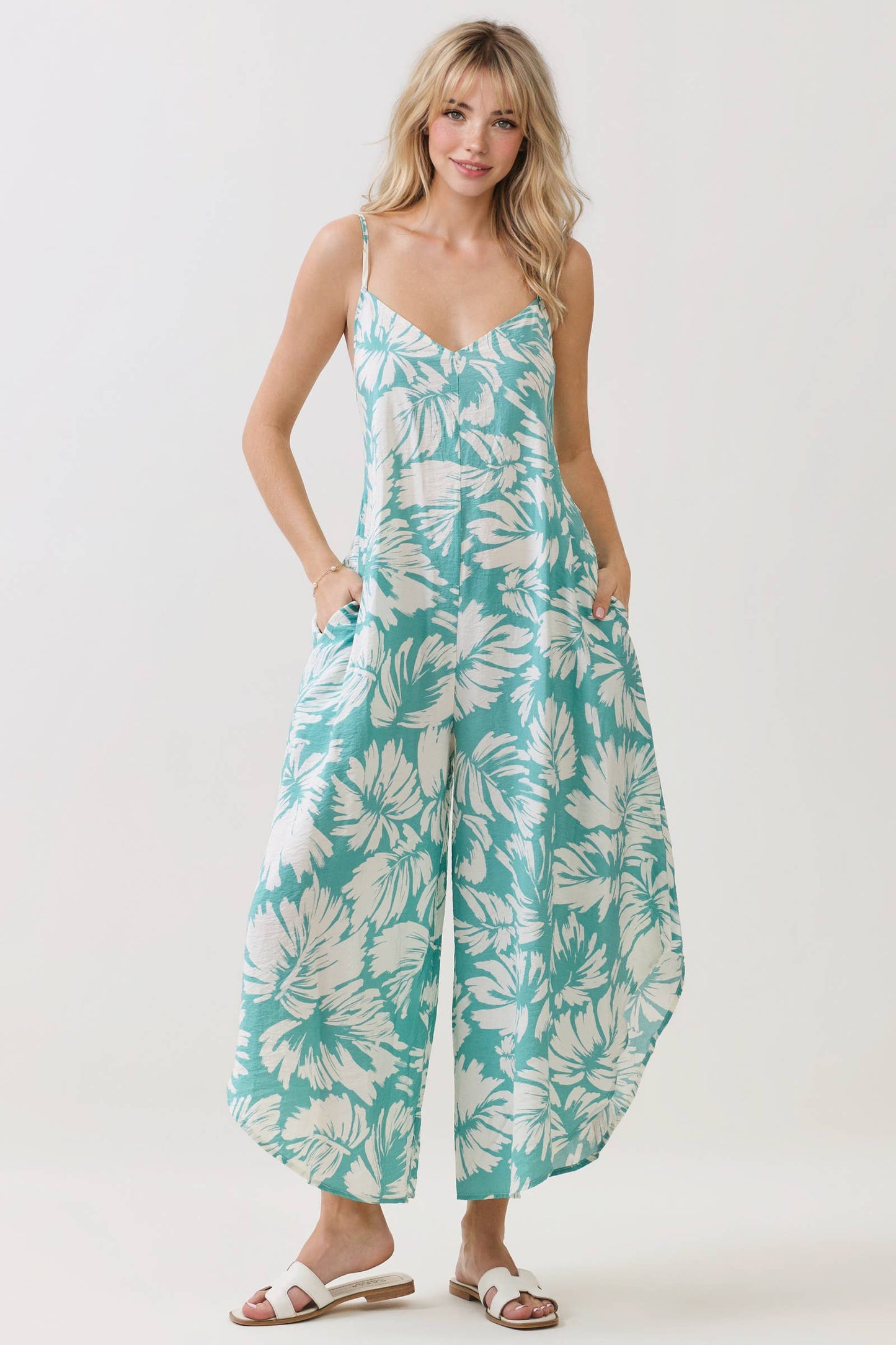 CAMI JUMPSUIT WITH BACK SELF TIE