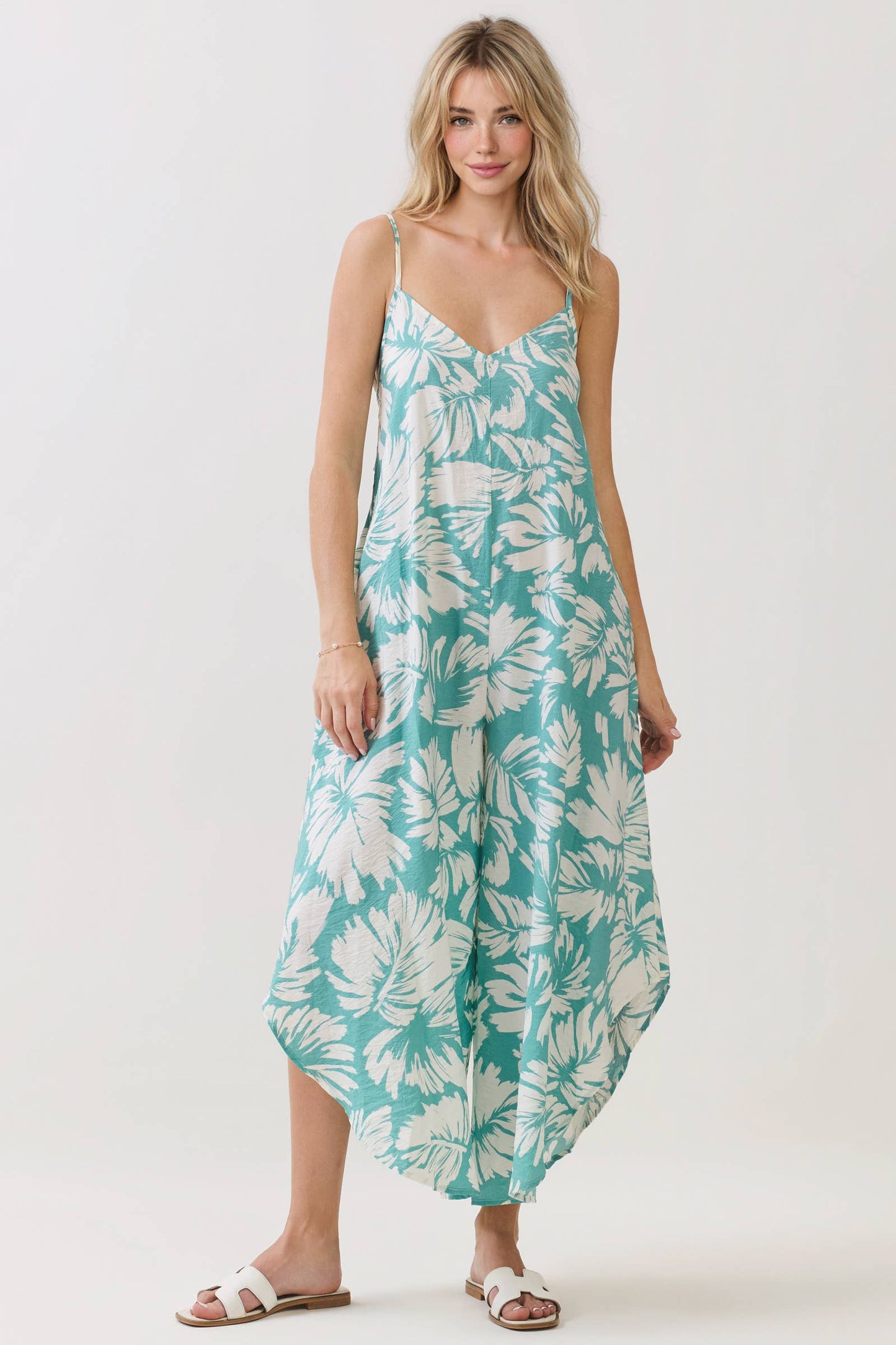 CAMI JUMPSUIT WITH BACK SELF TIE