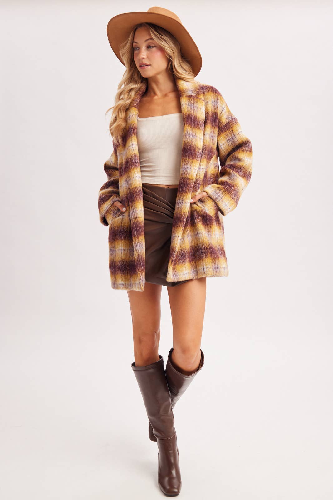 TWISTED KNOT MINI WRAP SKORT