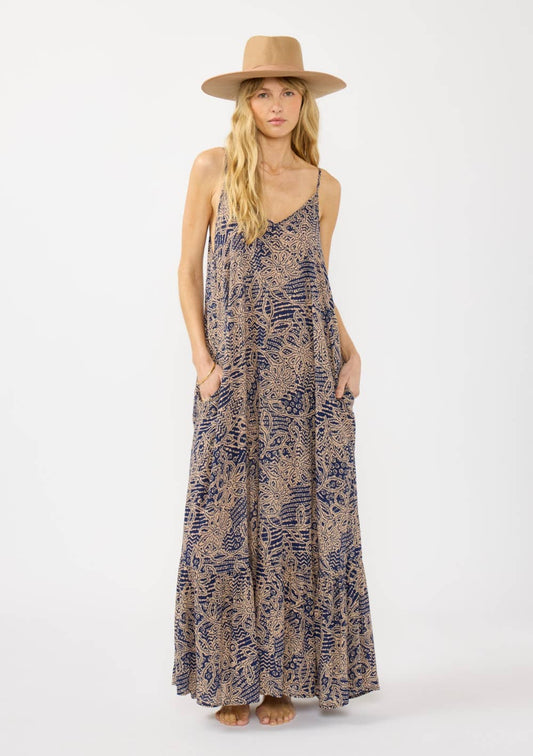 Spaghetti Strap Tiered Maxi Dress