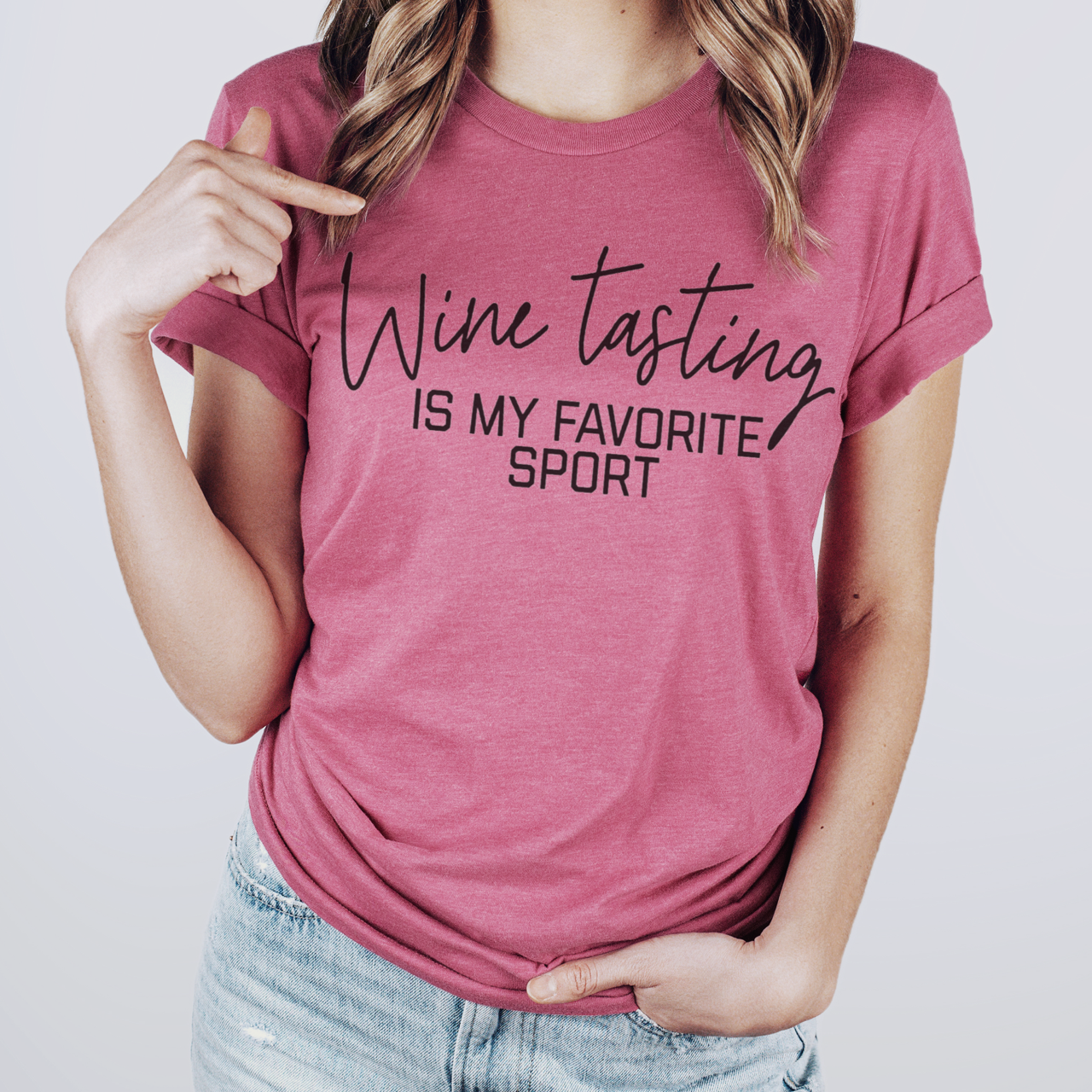 WINE TASTING IS MY FAVORITE SPORT T-SHIRT