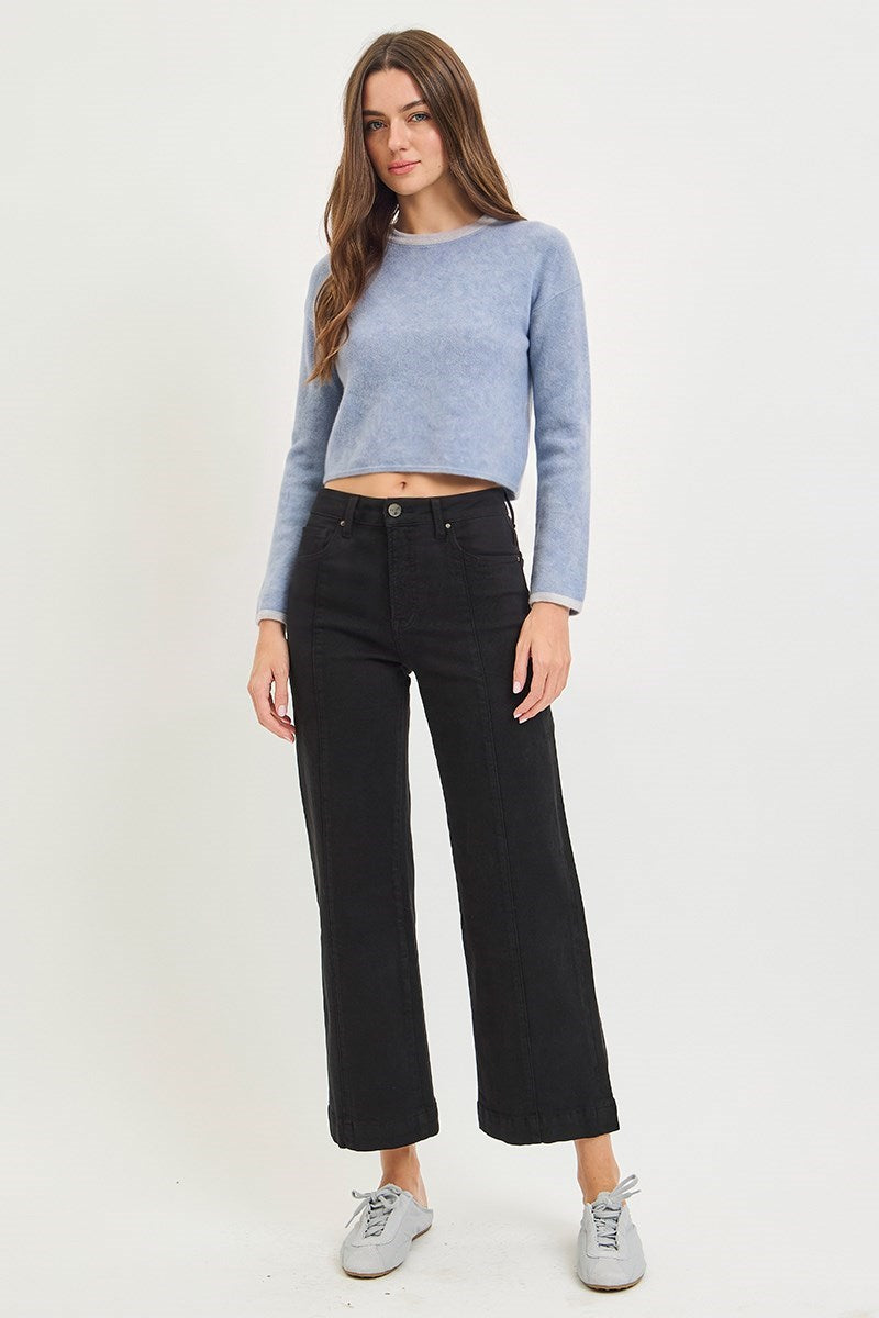 TUMMY CONTROL HIGH RISE CROP WIDE PANTS