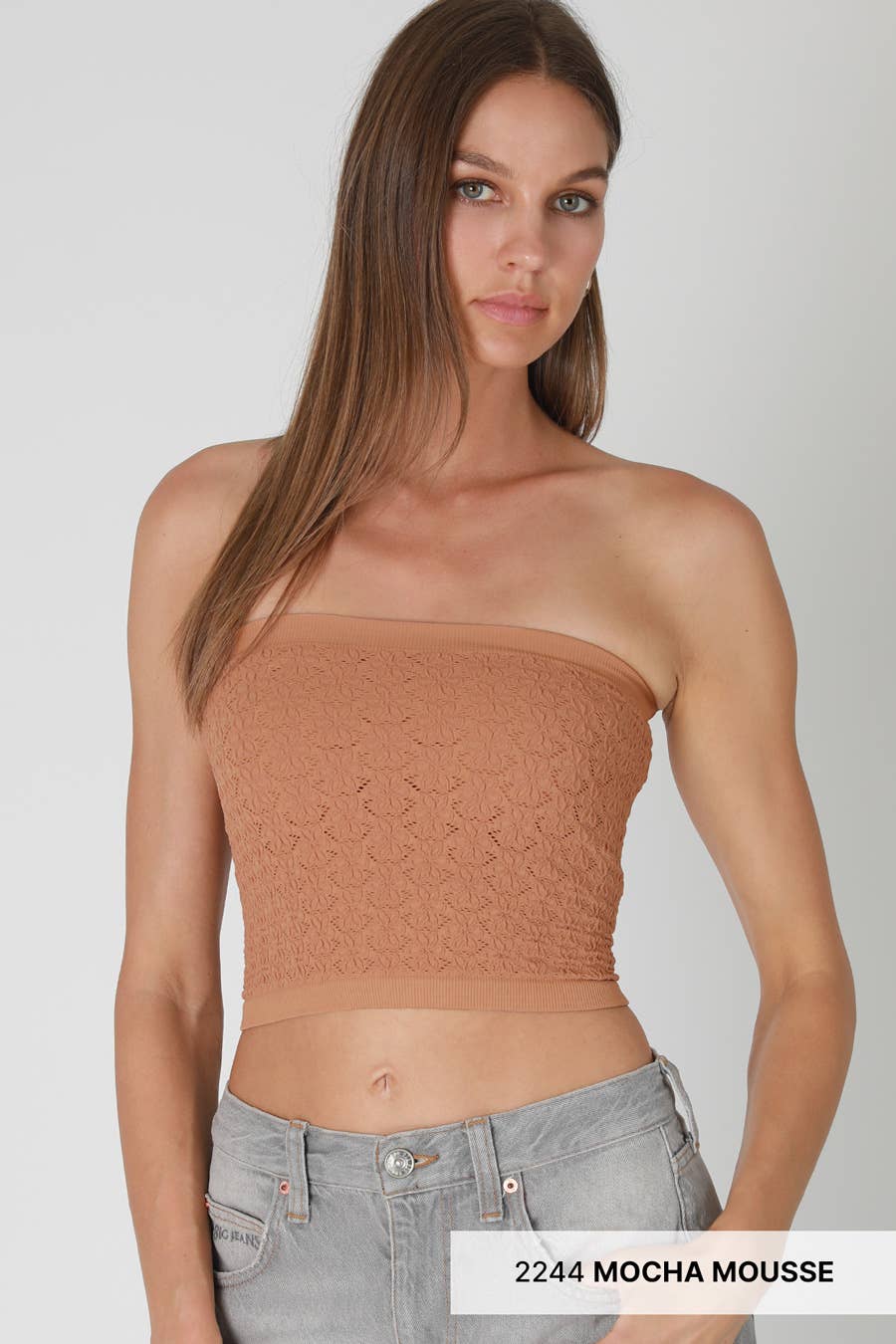 Floral Lace Tube Top